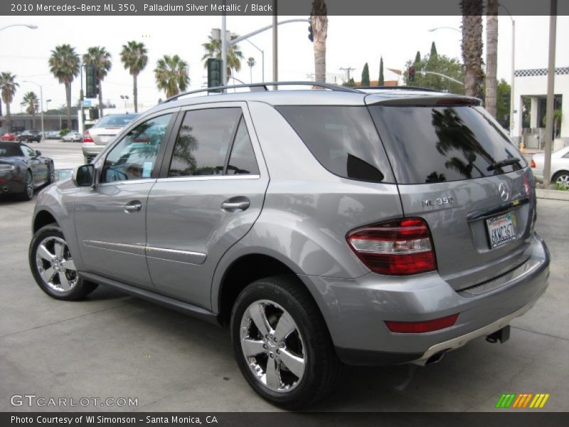 Palladium Silver Metallic / Black 2010 Mercedes-Benz ML 350