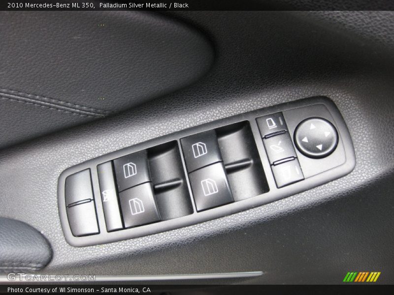 Palladium Silver Metallic / Black 2010 Mercedes-Benz ML 350