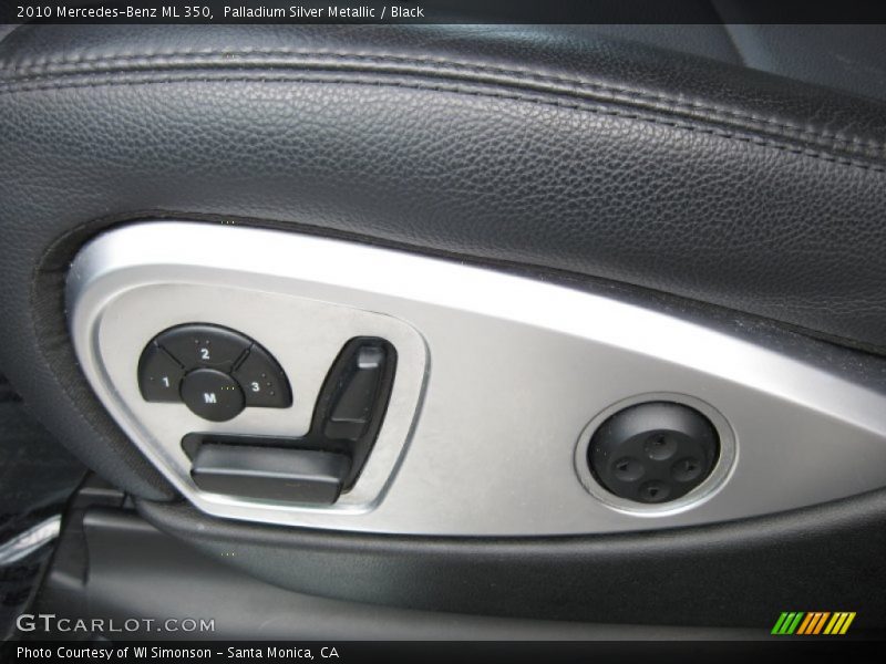 Palladium Silver Metallic / Black 2010 Mercedes-Benz ML 350