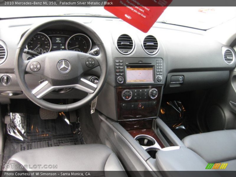 Palladium Silver Metallic / Black 2010 Mercedes-Benz ML 350