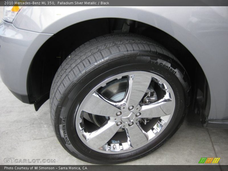 Palladium Silver Metallic / Black 2010 Mercedes-Benz ML 350