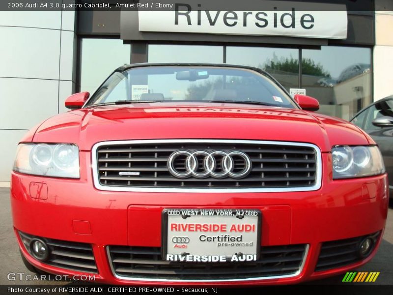 Amulet Red / Ebony 2006 Audi A4 3.0 quattro Cabriolet