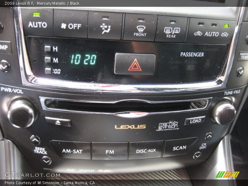 Controls of 2009 IS F