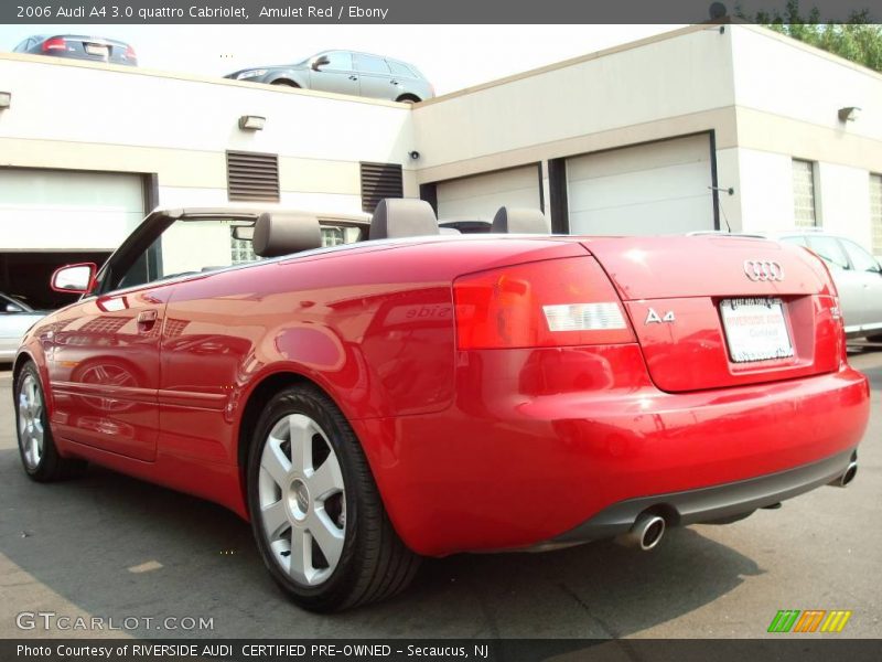 Amulet Red / Ebony 2006 Audi A4 3.0 quattro Cabriolet