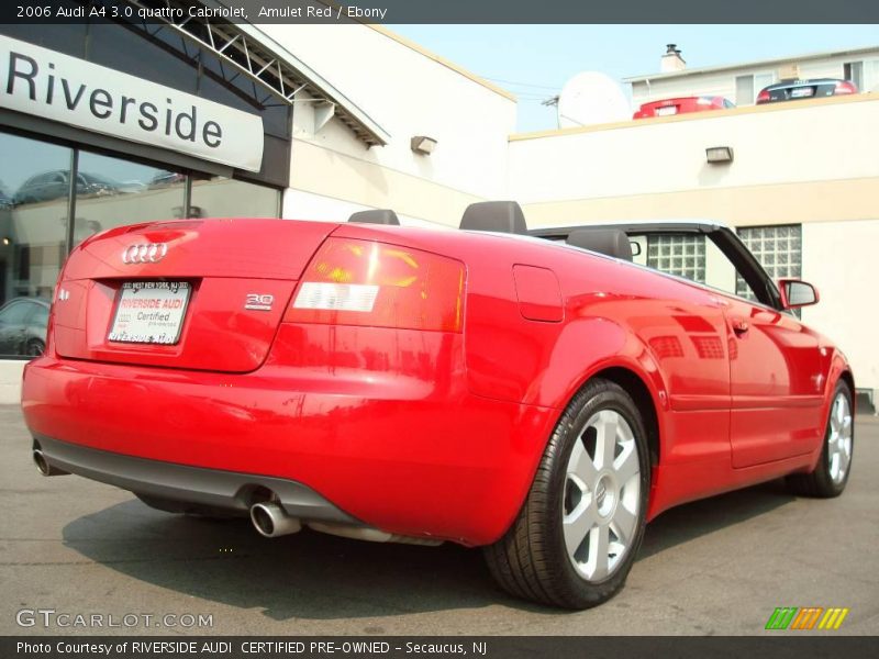 Amulet Red / Ebony 2006 Audi A4 3.0 quattro Cabriolet
