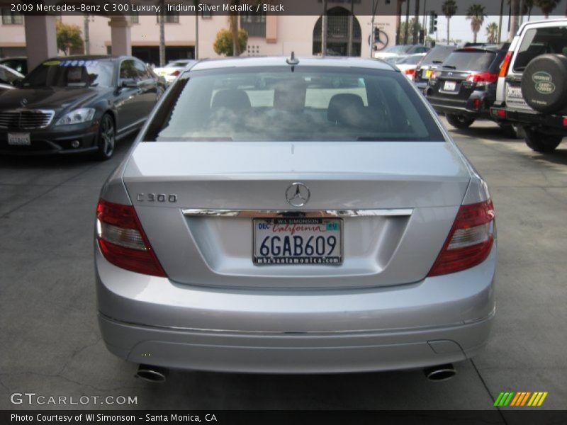 Iridium Silver Metallic / Black 2009 Mercedes-Benz C 300 Luxury