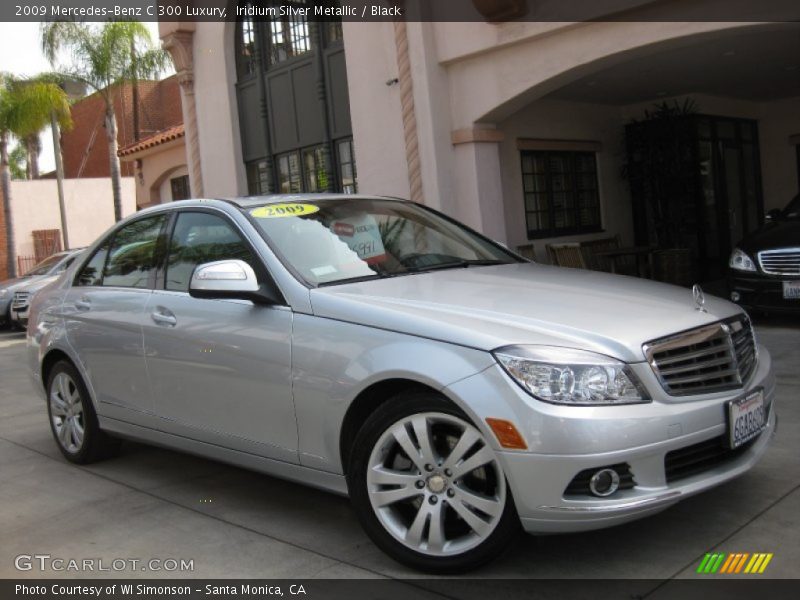 Iridium Silver Metallic / Black 2009 Mercedes-Benz C 300 Luxury