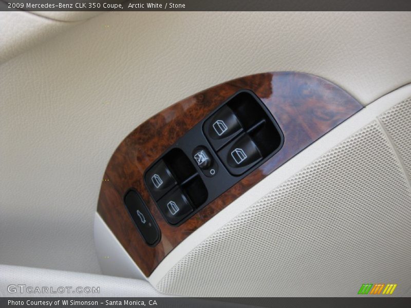 Arctic White / Stone 2009 Mercedes-Benz CLK 350 Coupe