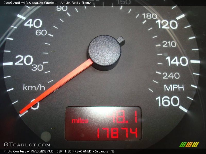 Amulet Red / Ebony 2006 Audi A4 3.0 quattro Cabriolet