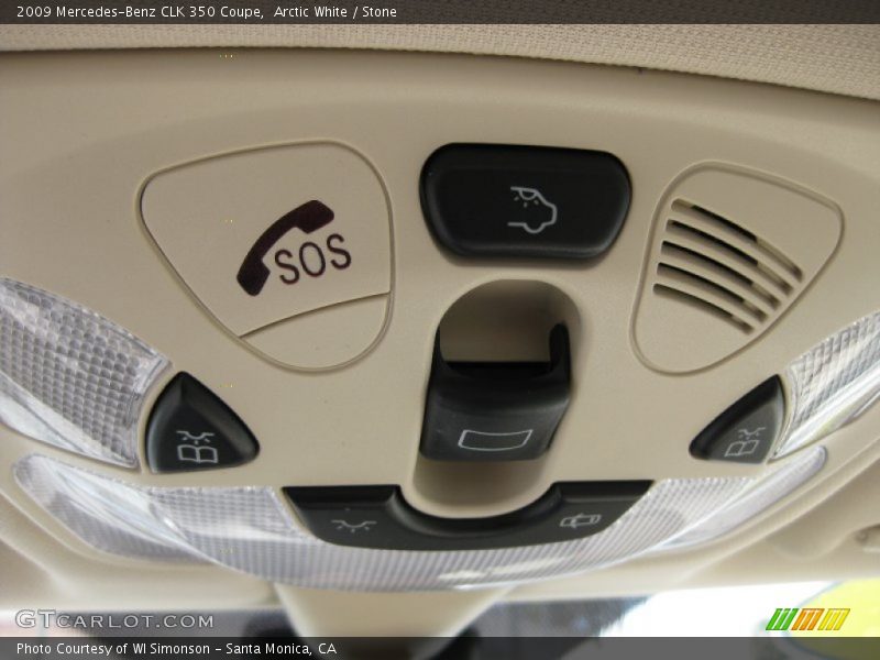 Arctic White / Stone 2009 Mercedes-Benz CLK 350 Coupe