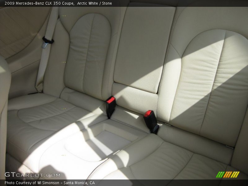 Arctic White / Stone 2009 Mercedes-Benz CLK 350 Coupe