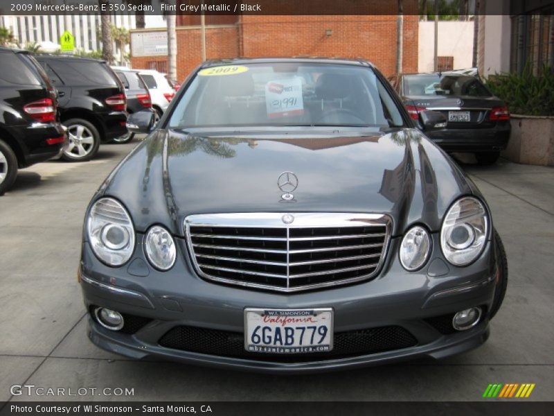 Flint Grey Metallic / Black 2009 Mercedes-Benz E 350 Sedan