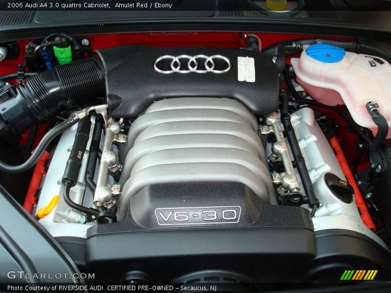Amulet Red / Ebony 2006 Audi A4 3.0 quattro Cabriolet