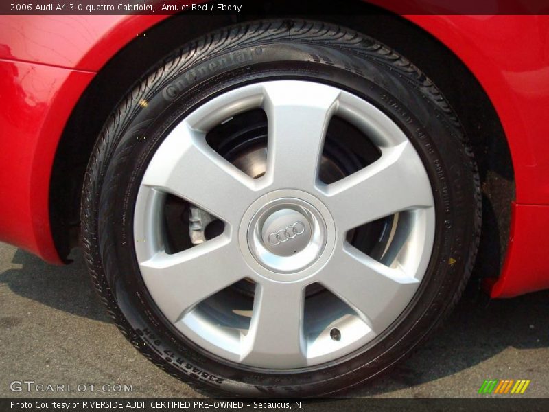 Amulet Red / Ebony 2006 Audi A4 3.0 quattro Cabriolet