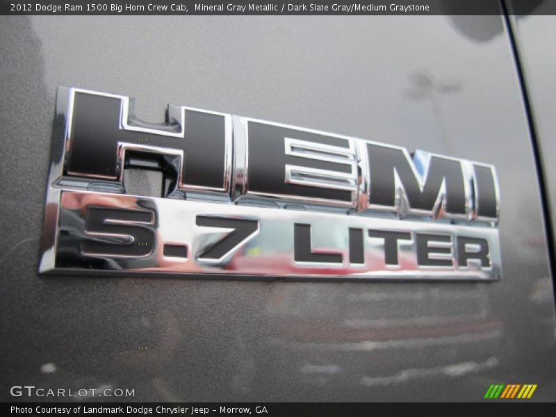 Mineral Gray Metallic / Dark Slate Gray/Medium Graystone 2012 Dodge Ram 1500 Big Horn Crew Cab