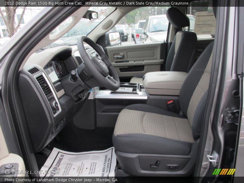 Mineral Gray Metallic / Dark Slate Gray/Medium Graystone 2012 Dodge Ram 1500 Big Horn Crew Cab