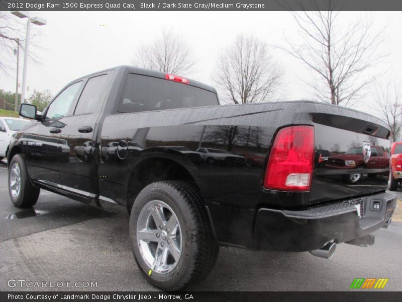 Black / Dark Slate Gray/Medium Graystone 2012 Dodge Ram 1500 Express Quad Cab
