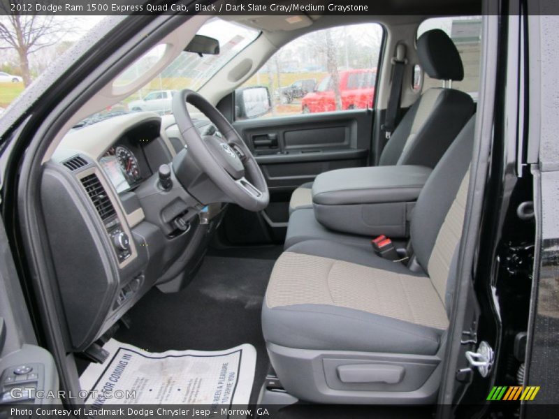 Black / Dark Slate Gray/Medium Graystone 2012 Dodge Ram 1500 Express Quad Cab