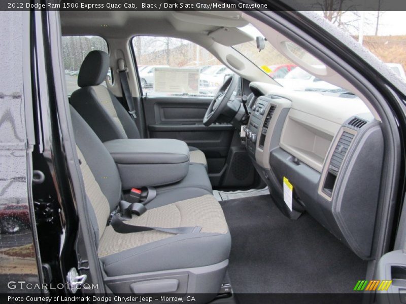 Black / Dark Slate Gray/Medium Graystone 2012 Dodge Ram 1500 Express Quad Cab