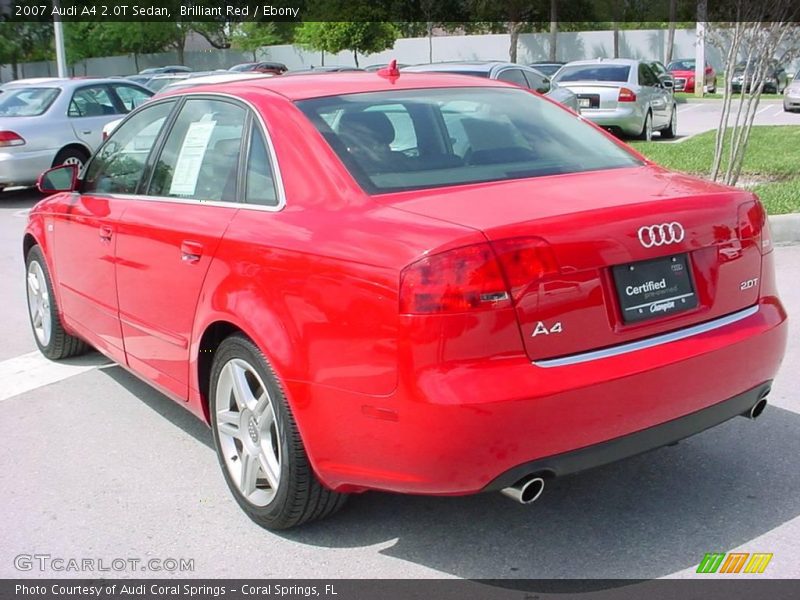 Brilliant Red / Ebony 2007 Audi A4 2.0T Sedan