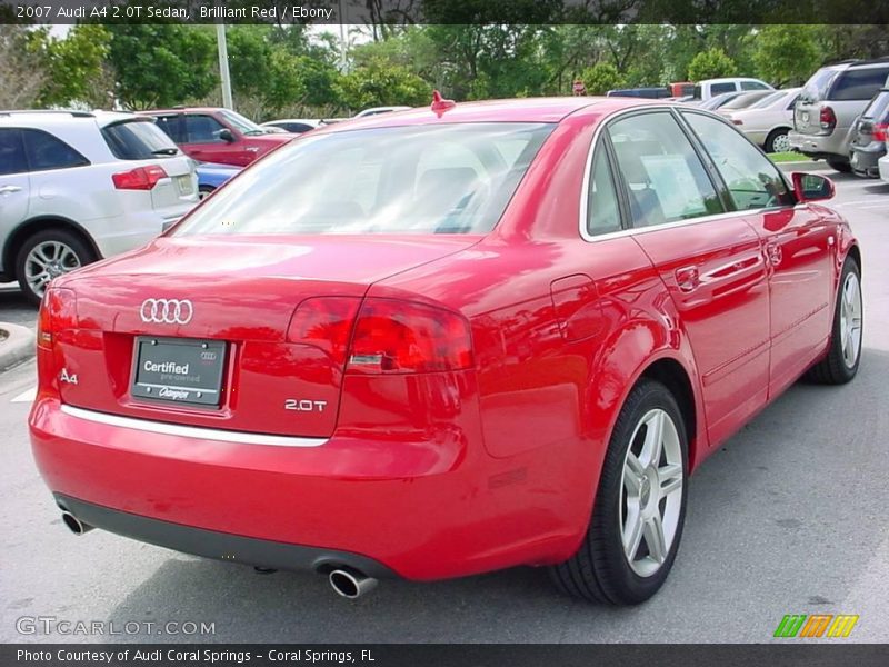 Brilliant Red / Ebony 2007 Audi A4 2.0T Sedan