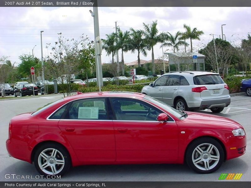 Brilliant Red / Ebony 2007 Audi A4 2.0T Sedan