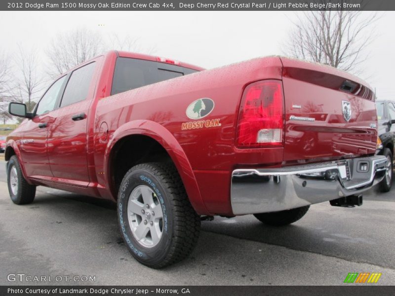 Deep Cherry Red Crystal Pearl / Light Pebble Beige/Bark Brown 2012 Dodge Ram 1500 Mossy Oak Edition Crew Cab 4x4