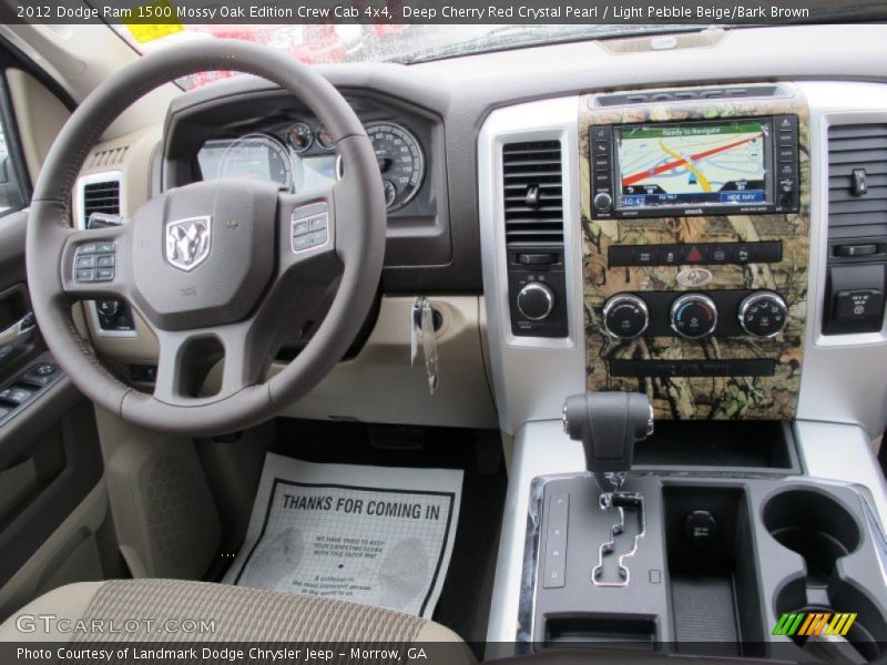 Deep Cherry Red Crystal Pearl / Light Pebble Beige/Bark Brown 2012 Dodge Ram 1500 Mossy Oak Edition Crew Cab 4x4
