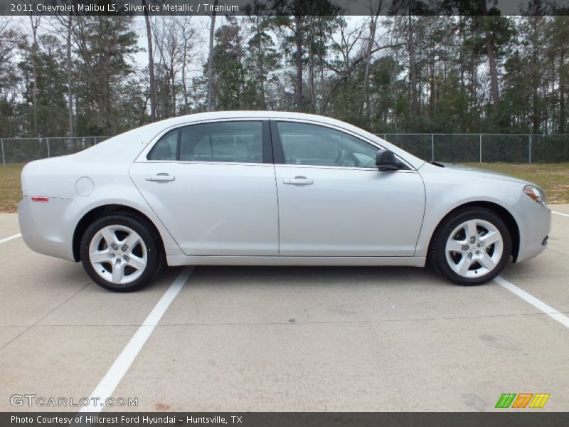 Silver Ice Metallic / Titanium 2011 Chevrolet Malibu LS