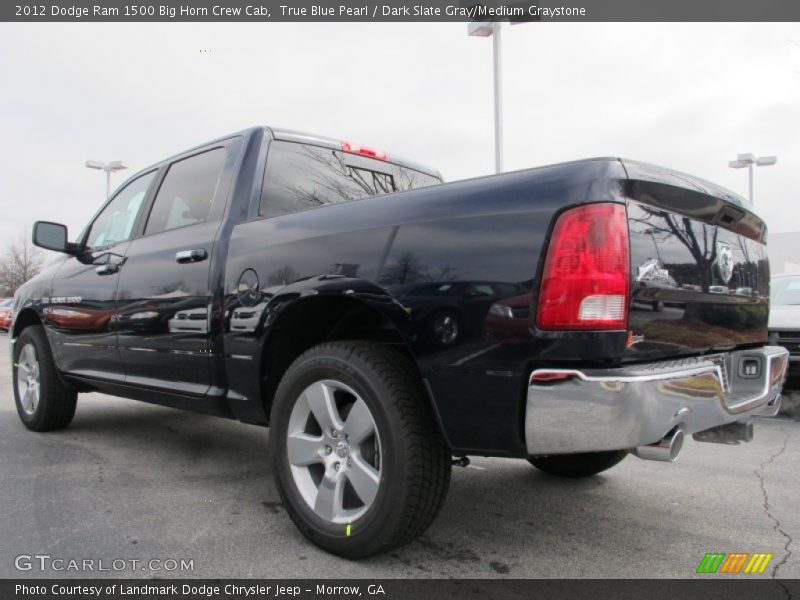 True Blue Pearl / Dark Slate Gray/Medium Graystone 2012 Dodge Ram 1500 Big Horn Crew Cab