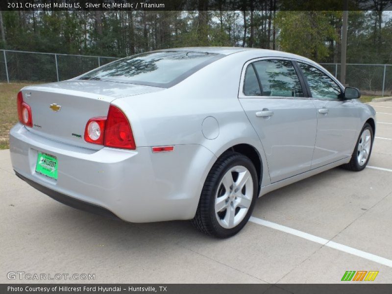 Silver Ice Metallic / Titanium 2011 Chevrolet Malibu LS