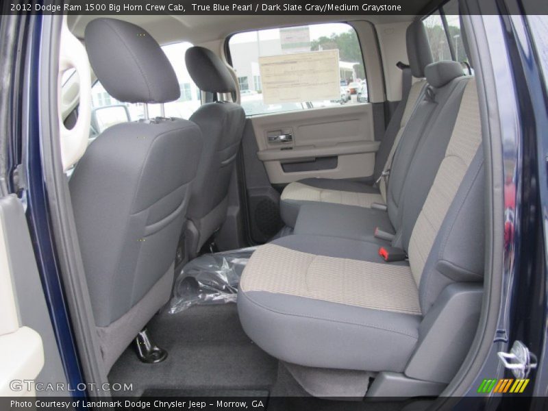 Rear Seat of 2012 Ram 1500 Big Horn Crew Cab