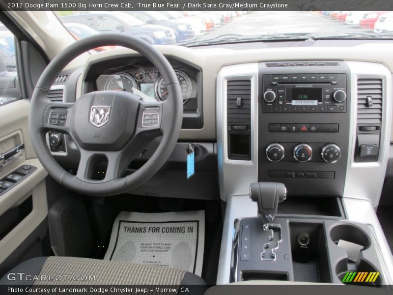 True Blue Pearl / Dark Slate Gray/Medium Graystone 2012 Dodge Ram 1500 Big Horn Crew Cab