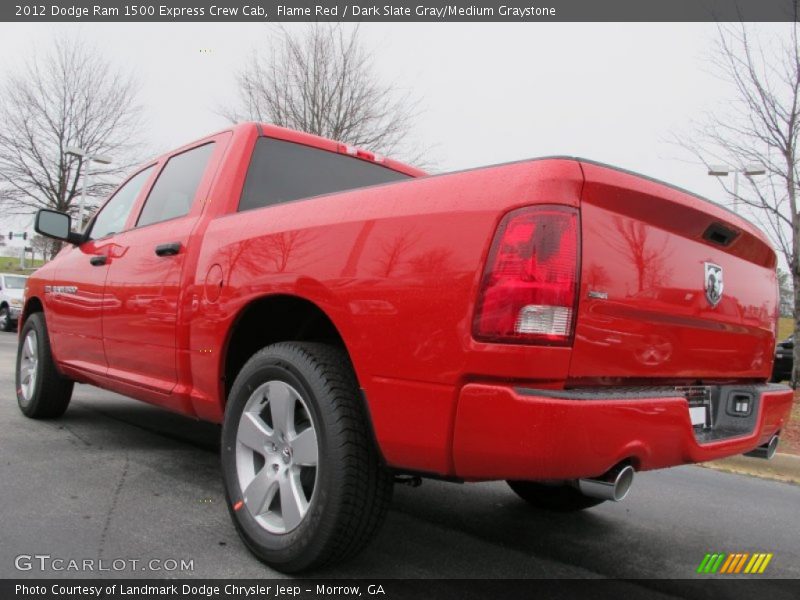 Flame Red / Dark Slate Gray/Medium Graystone 2012 Dodge Ram 1500 Express Crew Cab