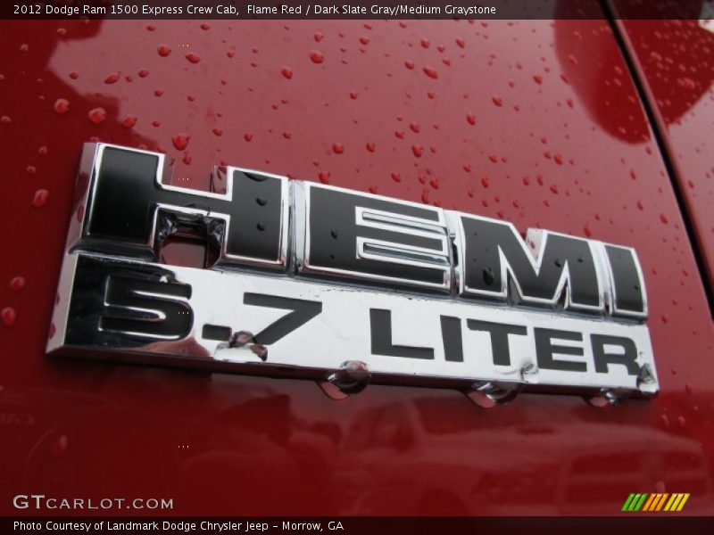 Flame Red / Dark Slate Gray/Medium Graystone 2012 Dodge Ram 1500 Express Crew Cab