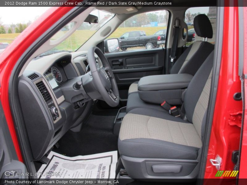 Flame Red / Dark Slate Gray/Medium Graystone 2012 Dodge Ram 1500 Express Crew Cab