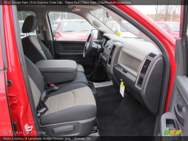 Flame Red / Dark Slate Gray/Medium Graystone 2012 Dodge Ram 1500 Express Crew Cab