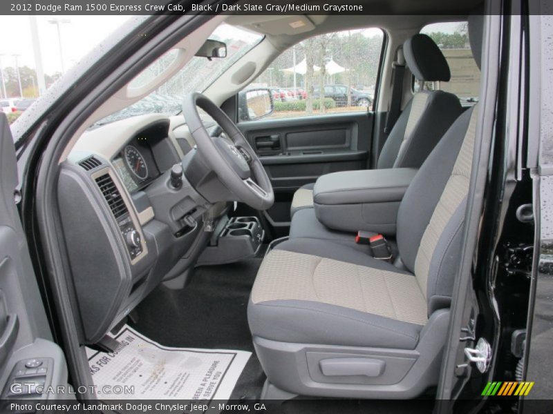 Black / Dark Slate Gray/Medium Graystone 2012 Dodge Ram 1500 Express Crew Cab