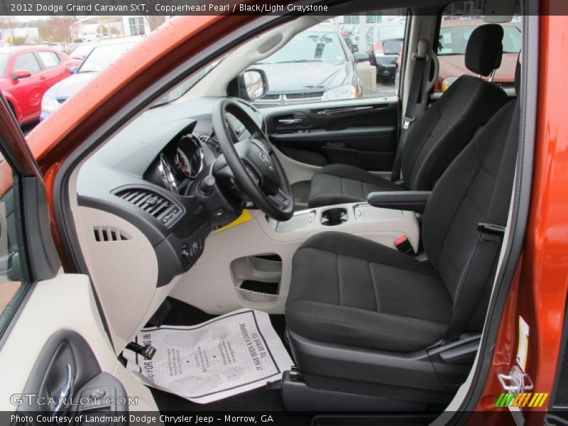 Copperhead Pearl / Black/Light Graystone 2012 Dodge Grand Caravan SXT