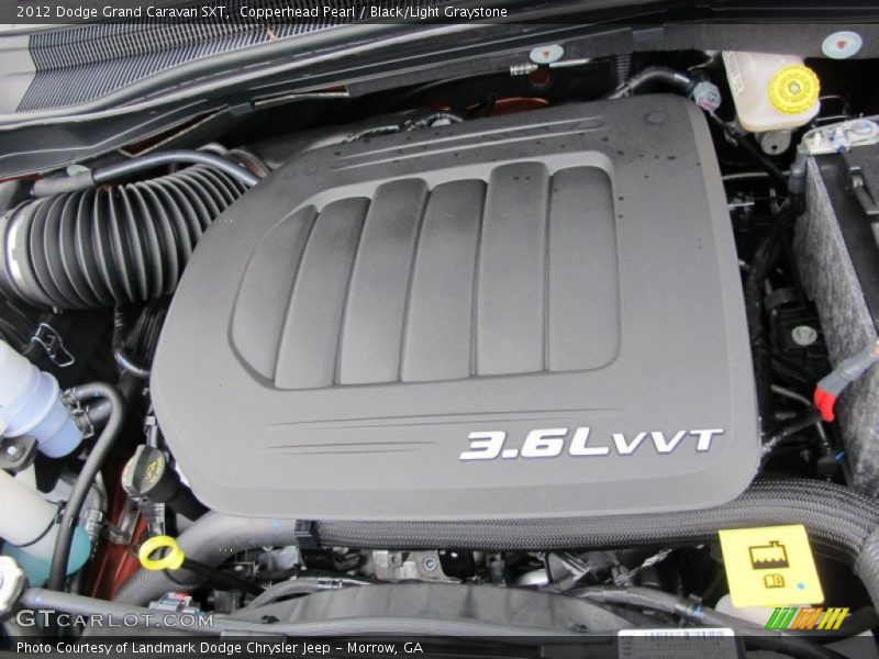 Copperhead Pearl / Black/Light Graystone 2012 Dodge Grand Caravan SXT