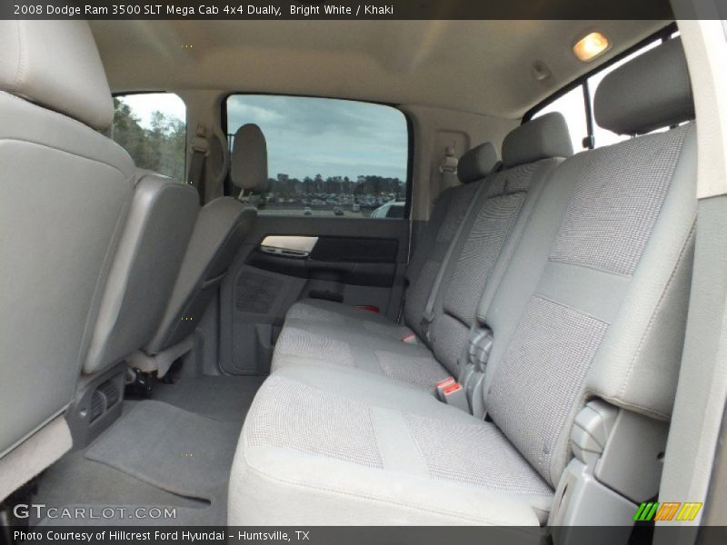 Bright White / Khaki 2008 Dodge Ram 3500 SLT Mega Cab 4x4 Dually