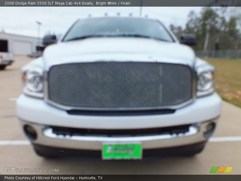 Bright White / Khaki 2008 Dodge Ram 3500 SLT Mega Cab 4x4 Dually