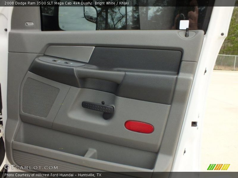 Bright White / Khaki 2008 Dodge Ram 3500 SLT Mega Cab 4x4 Dually