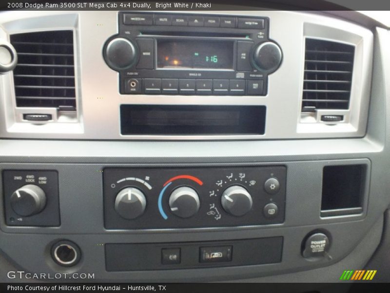 Bright White / Khaki 2008 Dodge Ram 3500 SLT Mega Cab 4x4 Dually