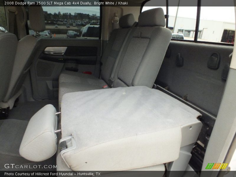 Bright White / Khaki 2008 Dodge Ram 3500 SLT Mega Cab 4x4 Dually