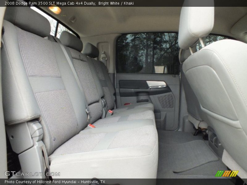 Bright White / Khaki 2008 Dodge Ram 3500 SLT Mega Cab 4x4 Dually