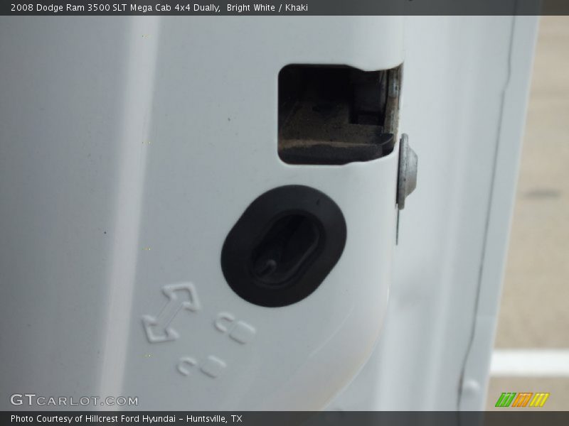 Bright White / Khaki 2008 Dodge Ram 3500 SLT Mega Cab 4x4 Dually