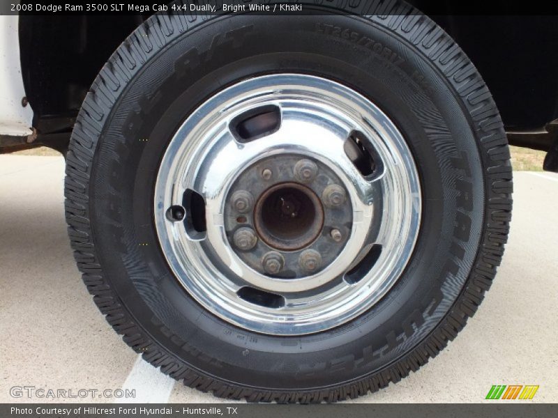 Bright White / Khaki 2008 Dodge Ram 3500 SLT Mega Cab 4x4 Dually