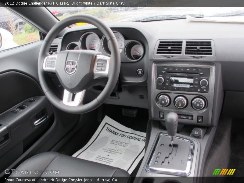 Bright White / Dark Slate Gray 2012 Dodge Challenger R/T Classic