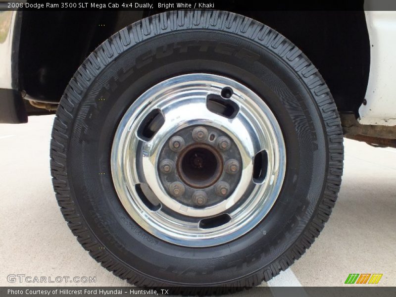 Bright White / Khaki 2008 Dodge Ram 3500 SLT Mega Cab 4x4 Dually